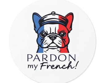 Pardon My French Bulldog Sticker