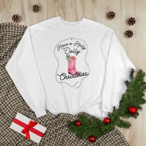 Sweat-shirt unisexe Hanes Holly Dolly Christmas, Dolly Parton Christmas, tailles S à 4XL