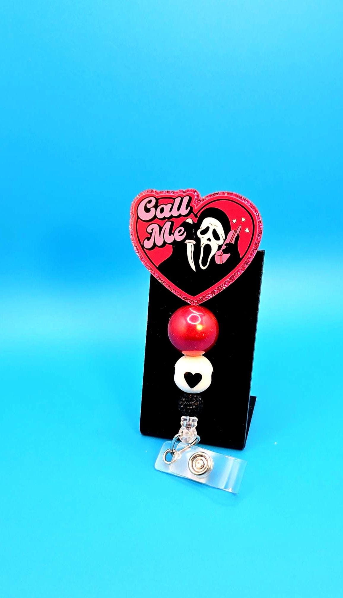 Ghostface Scream Horror Keychain Keyring Pendant Bag Pom - Foto 4