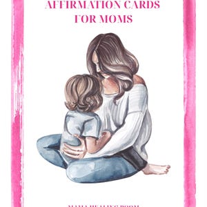 48 Cartões de Afirmação Floral para Mães, Cartões de Cura do Amor-Próprio para Imprimir, Apoio à Saúde Mental, Incentivo para Mães
