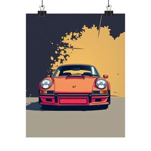 Sports Car Matte Vertical Posters, Wall Art Decor for Car Enthusiasts, Automobile Fans, Garage Decoration, Man Cave Art, Gift for Motorheads