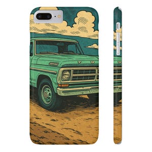 Vintage Truck Slim Phone Cases - Retro Style, Unique Gift for Car Lovers, Phone Cover, Outdoor Adventure, Perfect for Birthdays