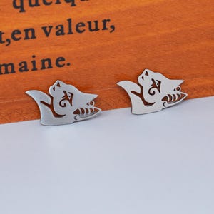 Mystic Cat Head Stainless Steel Pendant – Creative DIY Jewelry Charm for Earrings, Necklace, Craft Supplies