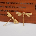 24K Gold Plated Brass Dragonfly Pendant – Single Loop Charm for DIY Jewelry Making product logo