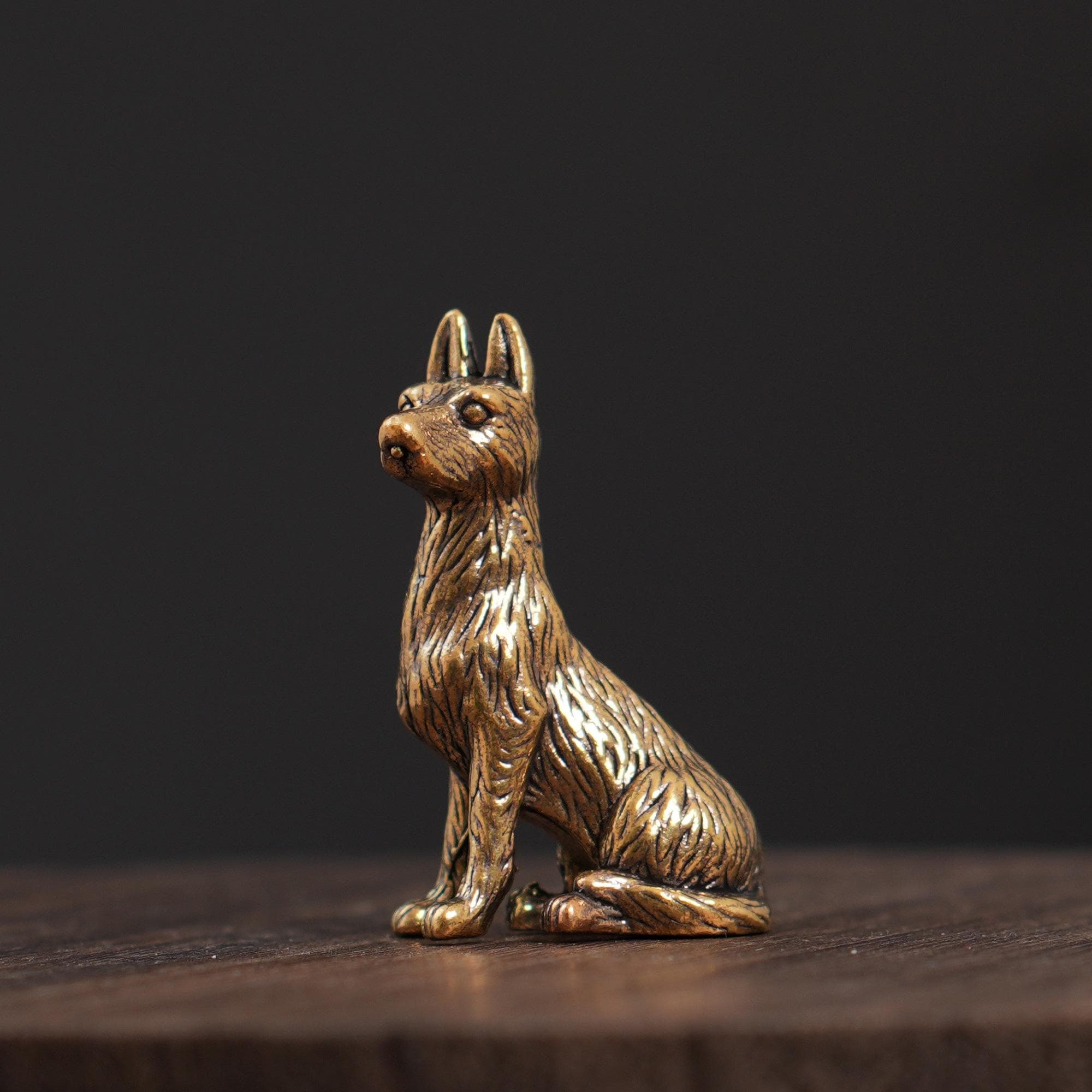 ブロンズ製の犬の置物 - Etsy 日本