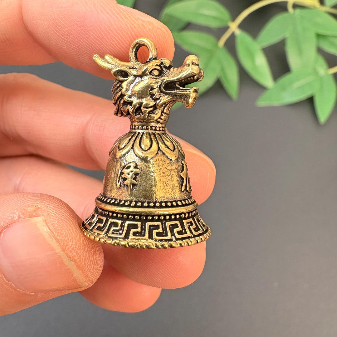Vintage Brass Chinese Zodiac Bell | Rat Ox Tiger Rabbit Dragon Snake ...