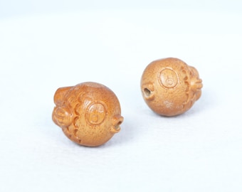 Natürliche Sandelholz geschnitzten Fisch Charme, Holz Fisch Perlen, Armband Charme, Glück Fisch Perlen, DIY Zubehör, Holz Zubehör
