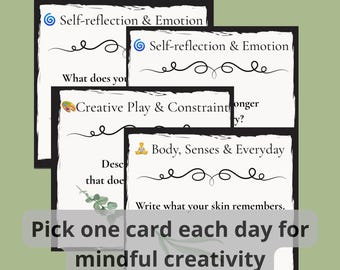 Burnout Recovery Cards Printable – 50 Self-Care Prompts for Anxiety Relief, Stress & Emotional Reset