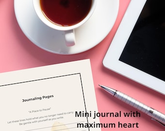 Printable Reflection & Recovery Journal – Gentle Self-Care Prompts and Poetry PDF