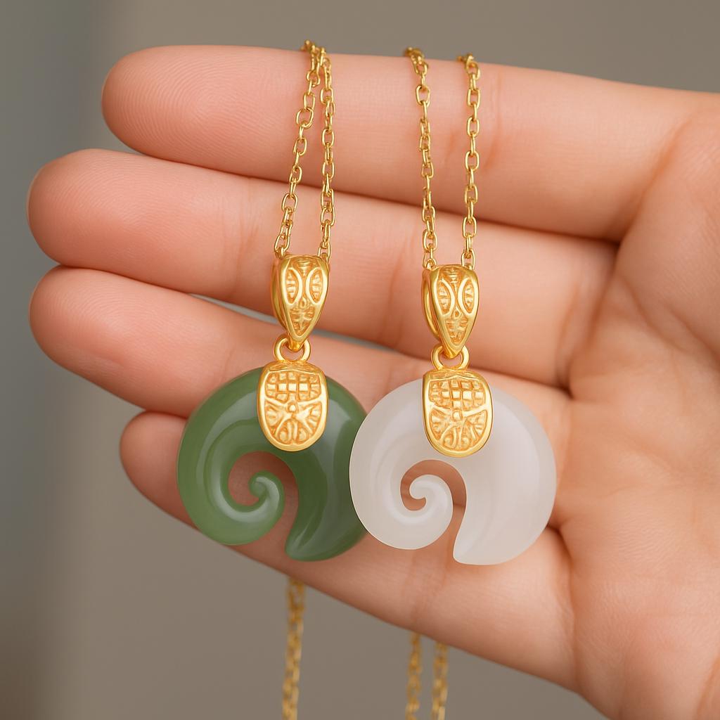 Collana autentica con quadrifoglio in giada verde, ciondolo portafortuna a forma di fiore, ciondolo dell'amicizia intagliato, regalo di benedizione irlandese unisex - Italia Collana autentica con quadrifoglio in giada verde, ciondolo portafortuna a forma di fiore, ciondolo dell'amicizia intagliato, regalo di benedizione irlandese unisex - Italia