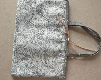 Cloth Book Cover with Handle, Bible Cover, Fabric Paperback Book Cover, Fabric Book Covers, Dust Jacket, Three Size Book Cover, Book Sleeve