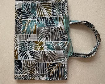 Cloth Book Cover with Handle, Bible Cover, Fabric Paperback Book Cover, Fabric Book Covers, Dust Jacket, Three Size Book Cover, Book Sleeve