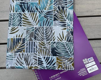 Spiral book covers, Fabric spiral notebook cover, School book cover, Composition book, Spiral notebook cover, notebook cover fabric
