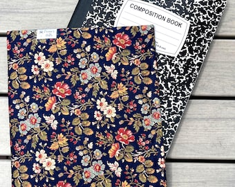 Composition book covers, Fabric notebook cover, School book cover, Composition book, composition notebook cover, notebook cover fabric