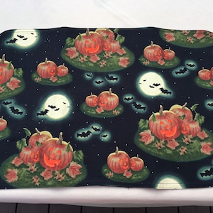 Placemats Set of 4, Halloween Placemats, Fall Placemats, Reversible Placemats, Washable Placemats