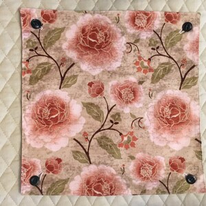 Placemats Set of 2, Green Placemats, Fall Placemats, Floral Placemats, Washable Placemats, Easter Placemats