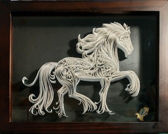 horse ~ white wide