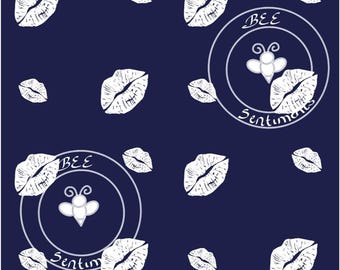 Valentine kisses Seamless Pattern – Digital Download