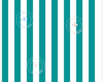 Teal & White Striped Seamless Pattern | Fresh Coastal Stripe | Modern Nautical Background | Clean Preppy Design | Instant Download