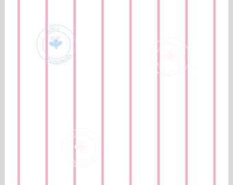 Pink and White Pinstripe Seamless Pattern, Coquette Stripe Digital Paper, Feminine Aesthetic Pattern, Preppy Girly Fabric Design
