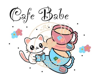 Cafe Clipart PNG, (Transparent) NO white base.