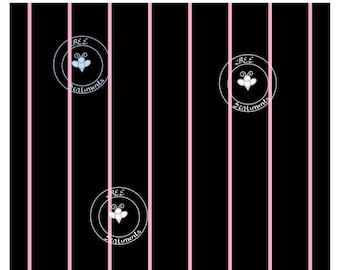 Pink and Black Pinstripe Seamless Pattern,Coquette Goth Aesthetic Pattern,Fashion Fabric Design