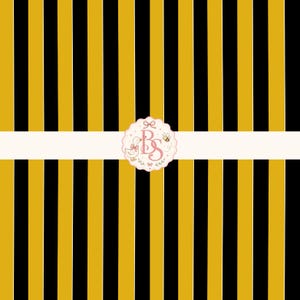 Black Gold and White Stripe Pattern, Seamless Fabric Wallpaper Design (Digital Download)