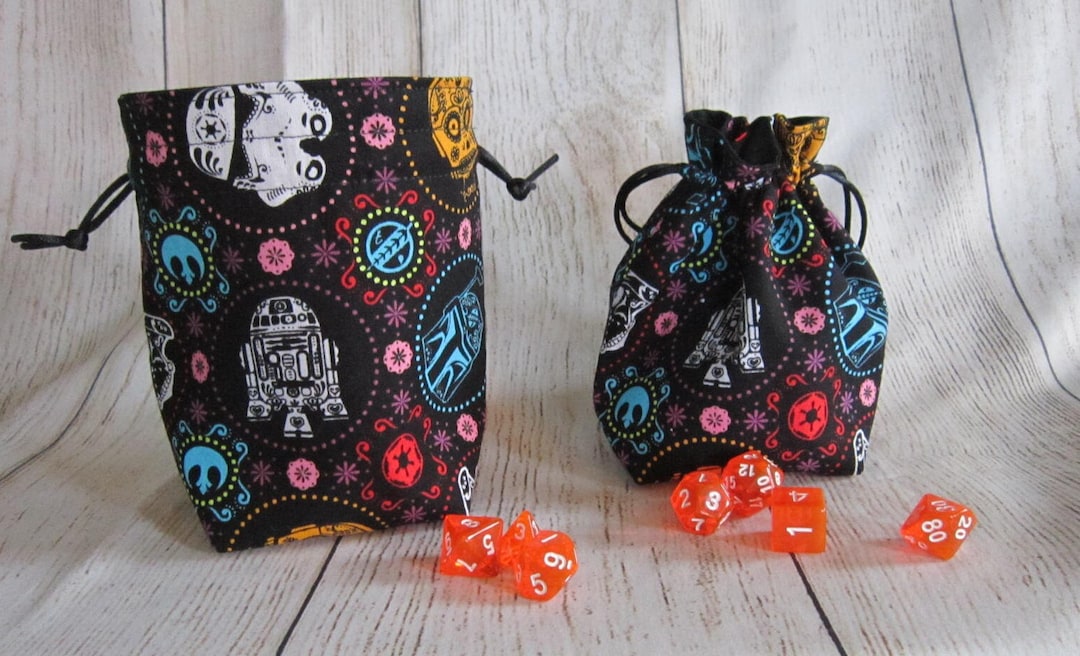 Star Wars Dice Bag, Star Wars Sugar Skulls Dice Pouch, Stand up Dice