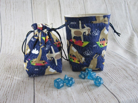 Goat Yoga Dice Bag, Goat Dice Pouch, Yoga Drawstring Bag, Stand up Dice  Bag, Roll Playing Games, Dungeons & Dragons Bag, Nerdy Gift 