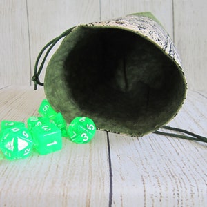 Zelda Dice Bag, Wind Waker Dice Bag, Legend of Zelda Dice Pouch, Nintendo Drawstring Bag, Link Dice Bag, D&D Bag, RPG Bag, Stand-up Dice Bag image 5