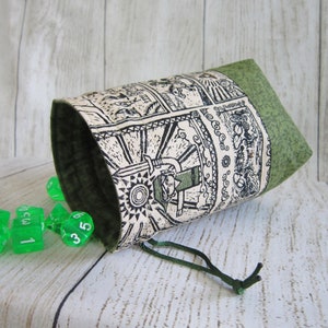 Zelda Dice Bag, Wind Waker Dice Bag, Legend of Zelda Dice Pouch, Nintendo Drawstring Bag, Link Dice Bag, D&D Bag, RPG Bag, Stand-up Dice Bag image 4