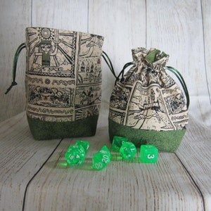 Zelda Dice Bag, Wind Waker Dice Bag, Legend of Zelda Dice Pouch, Nintendo Drawstring Bag, Link Dice Bag, D&D Bag, RPG Bag, Stand-up Dice Bag image 9