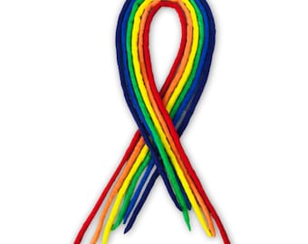 Gay Pride Lgbtq+ Dreadlocks - Handgemachte Dreads aus Wolle - Dread Dreadlocks für Haare