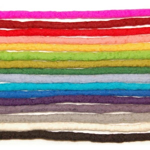 Single Handmade Wool Dreadlocks - Double Ended DE Merino Wool Dreads in a rainbow of colours. Custom Orders Welcomed