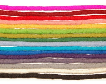 Single Handmade Wool Dreadlocks - Double Ended DE Merino Wool Dreads in a rainbow of colours. Custom Orders Welcomed
