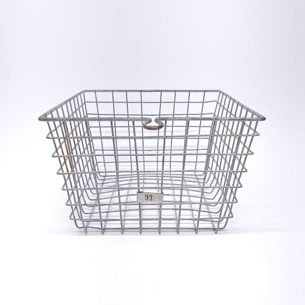 Vintage Wire Locker Basket - 1950's