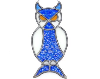 Vintage Stained Glass Owl