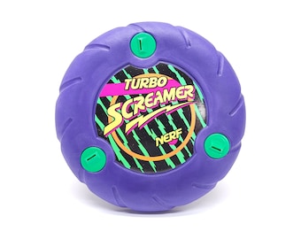 Vintage Nerf Turbo Screamer Flying Disc - Frisbee