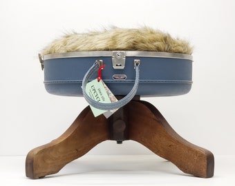 Upcycled Suitcase Pet Bed - MCM