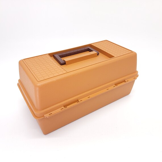 1987 Fenwick 1050 Tackle Box Pumpkin Orange Grandpa Fishing
