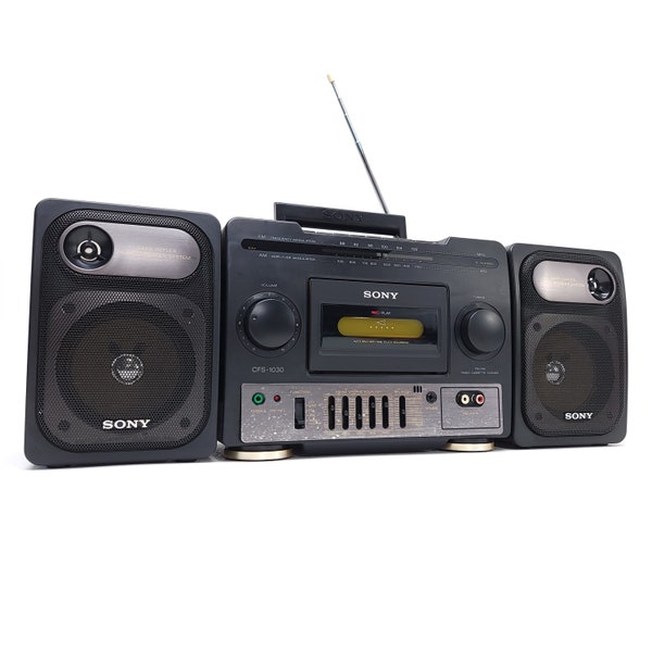 90’s Sony Boombox - CFS-1030 - Ghettoblaster with Graphic Equalizer - AM/FM Cassette and Line in