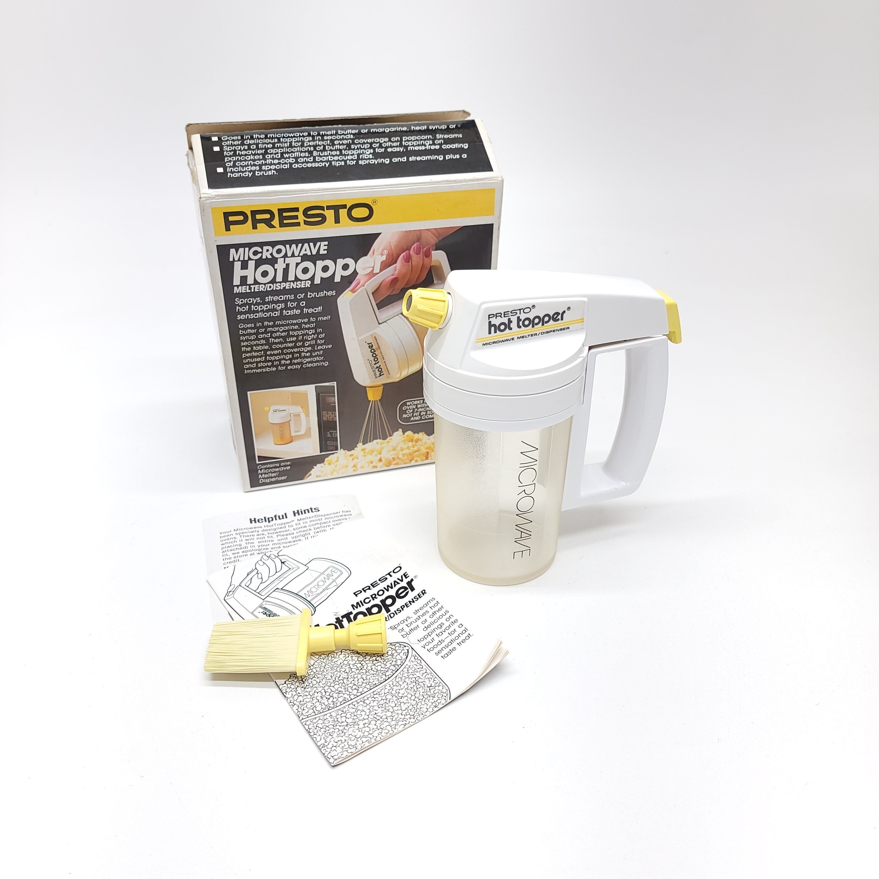 Presto Hot Topper Microwaveable Melting Spray Dispenser Perfect Popcorn 