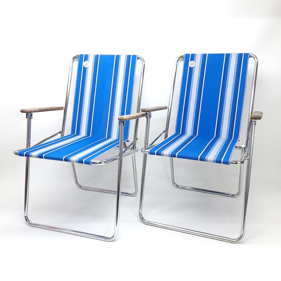 Vintage Zip Dee Folding Chair Set of 2 Airstream Chair MCM Etsy