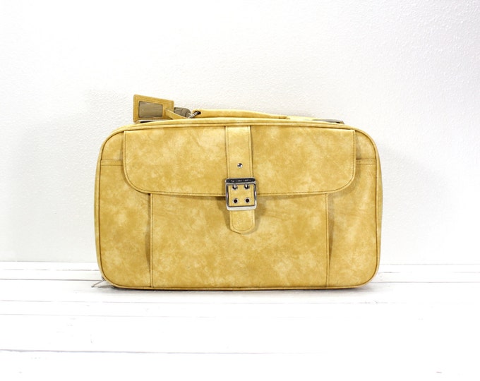 Yellow Samsonite Sonora Soft Suitcase Retro - Etsy