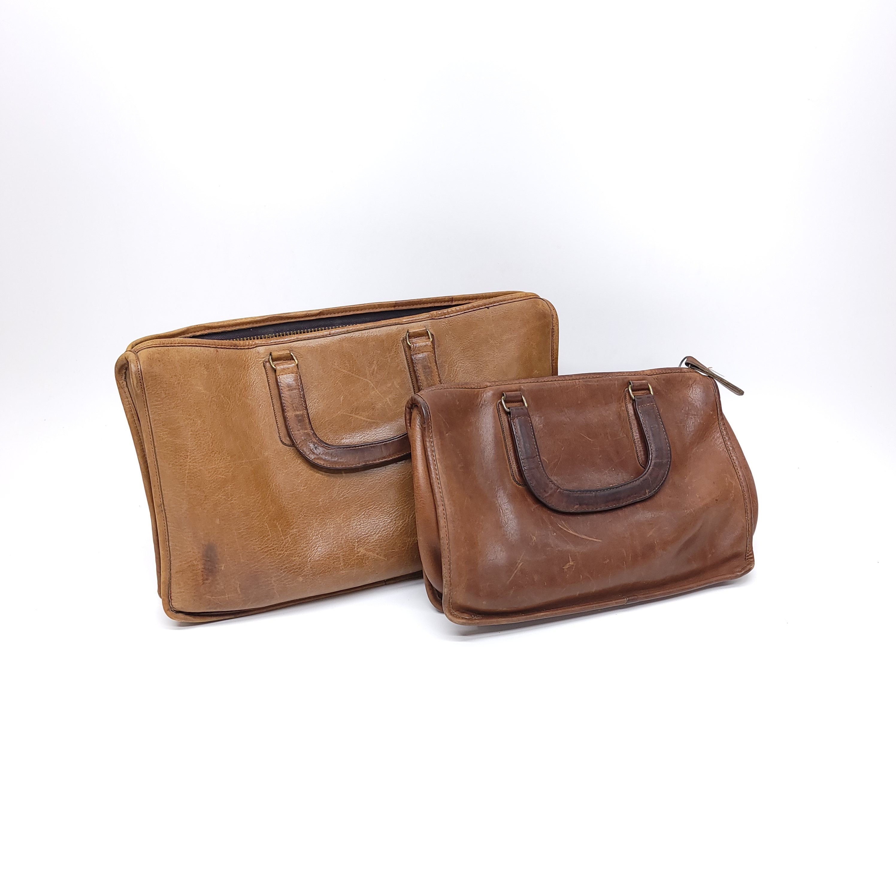 Brown Leather Coach Breifcase/Laptop Bag W/ Shoulder Strap J0993-70187 (K2)