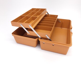 1987 Fenwick 1050 Tackle Box Pumpkin Orange Grandpa Fishing