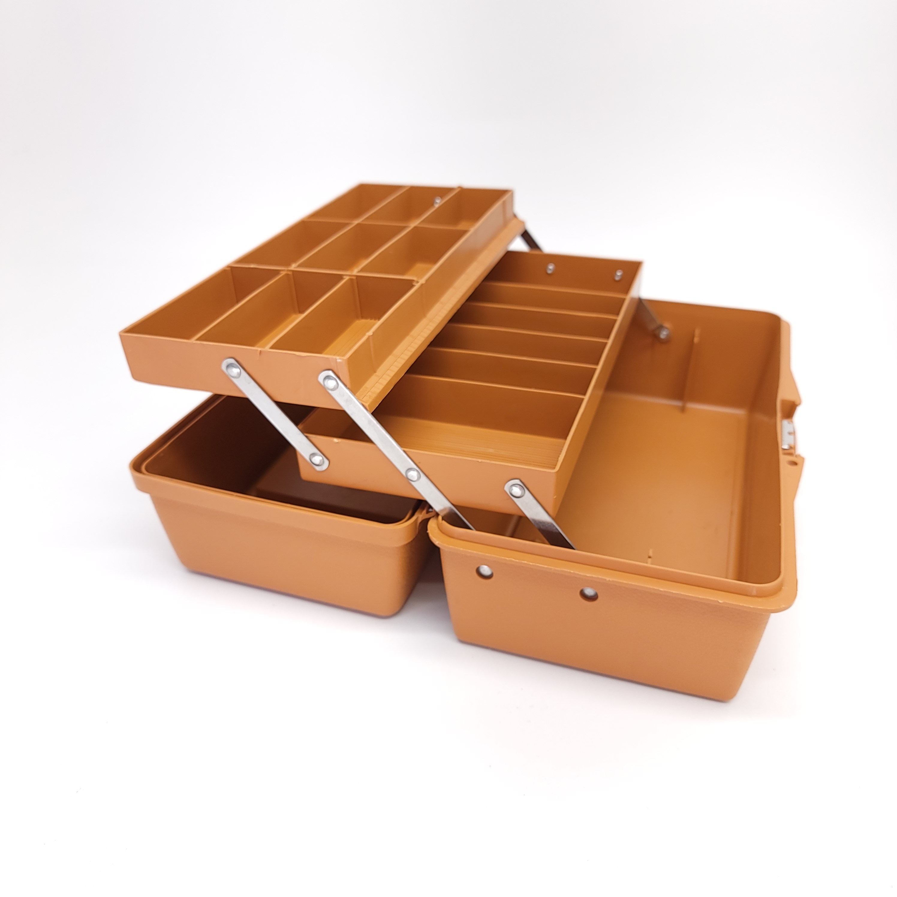 1987 Fenwick 1050 Tackle Box Pumpkin Orange Grandpa Fishing