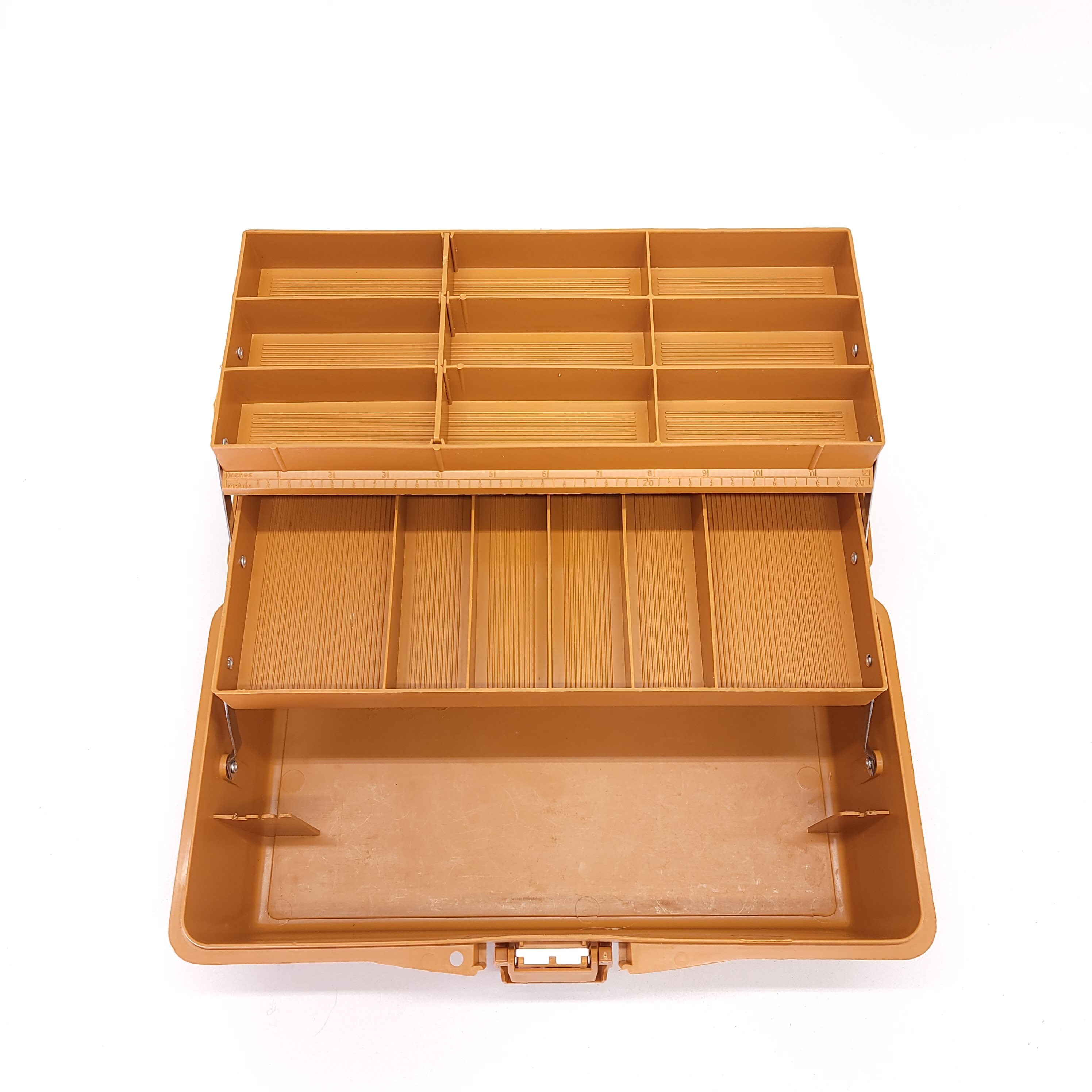 1987 Fenwick 1050 Tackle Box Pumpkin Orange Grandpa Fishing