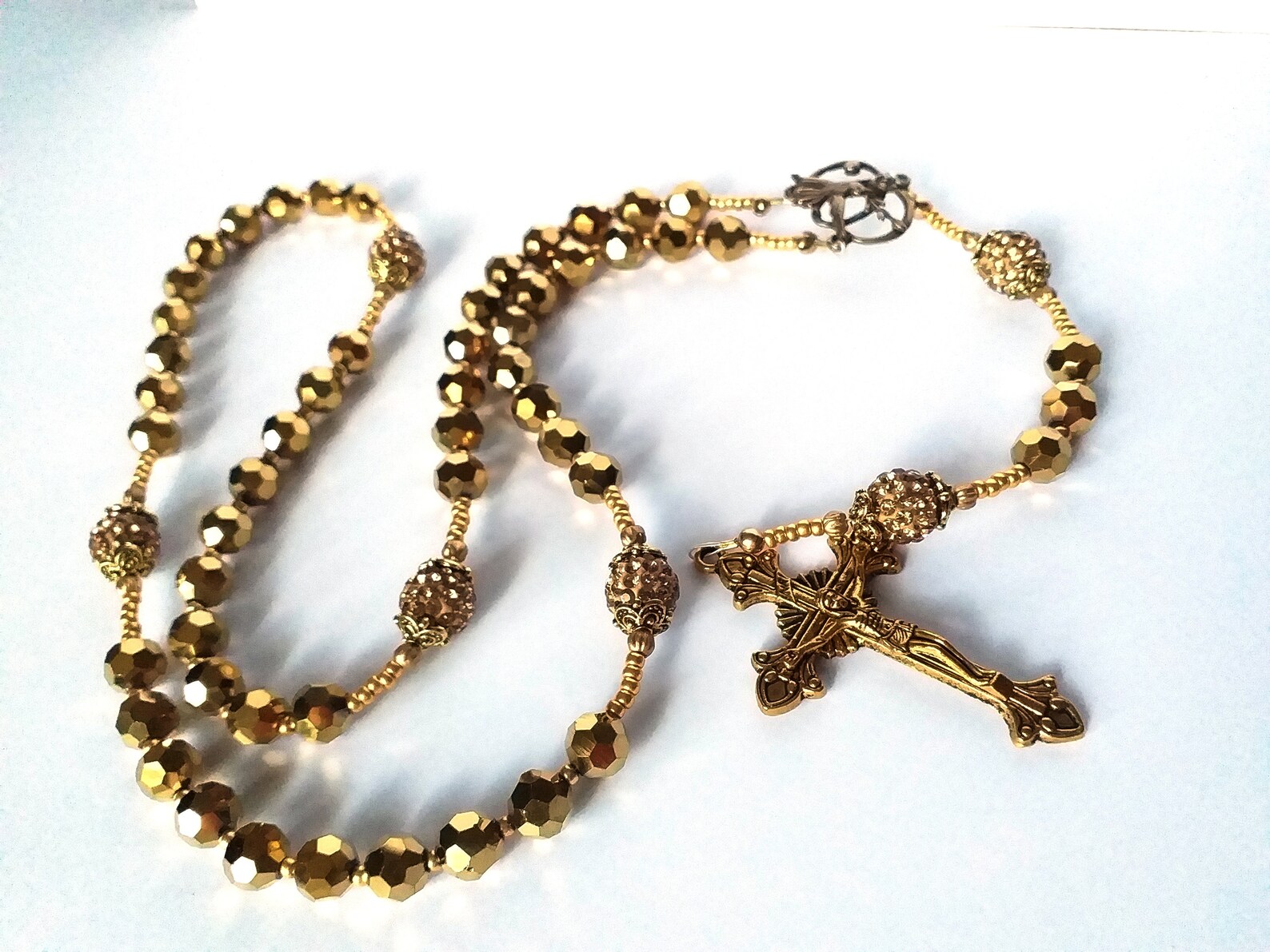 Pure gold rosary Clearance