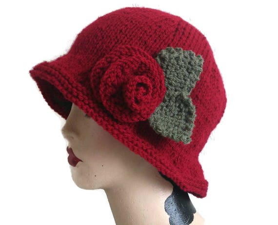 knit flapper hat